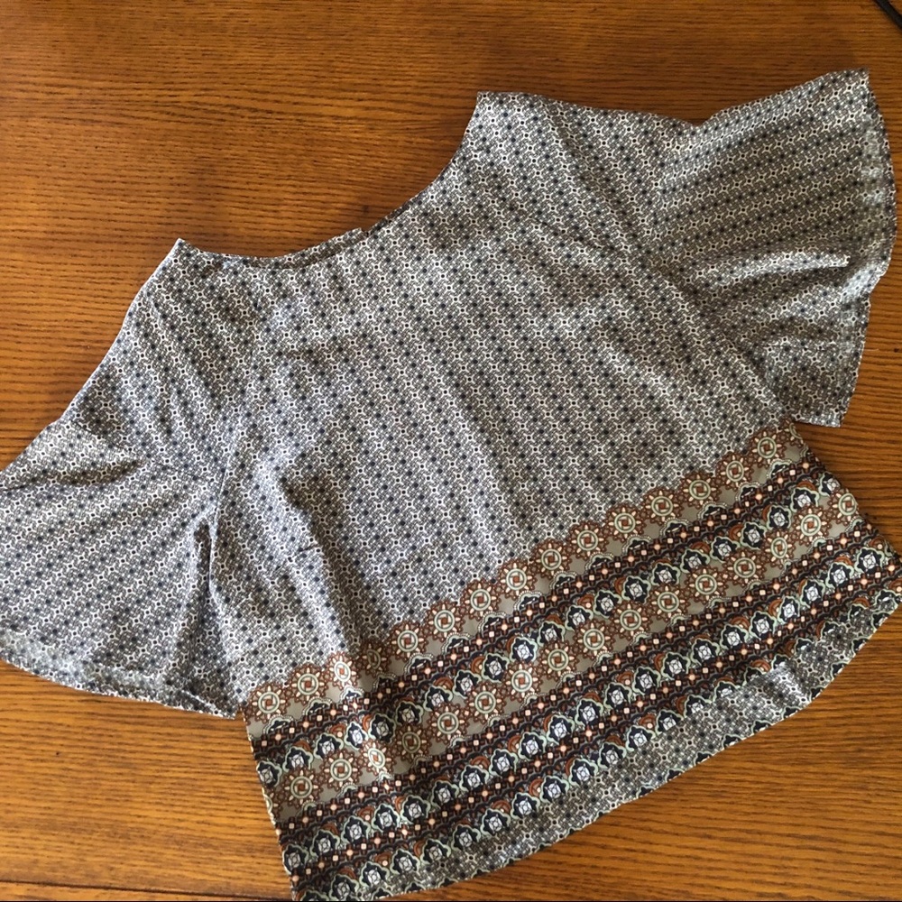 Patterned Crop Top (XS)